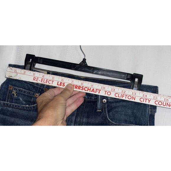 Polo Boho Western Denim Skirt Short Mini Dark Wash Size 4, Waist 30” Length 15” - Picture 3 of 11